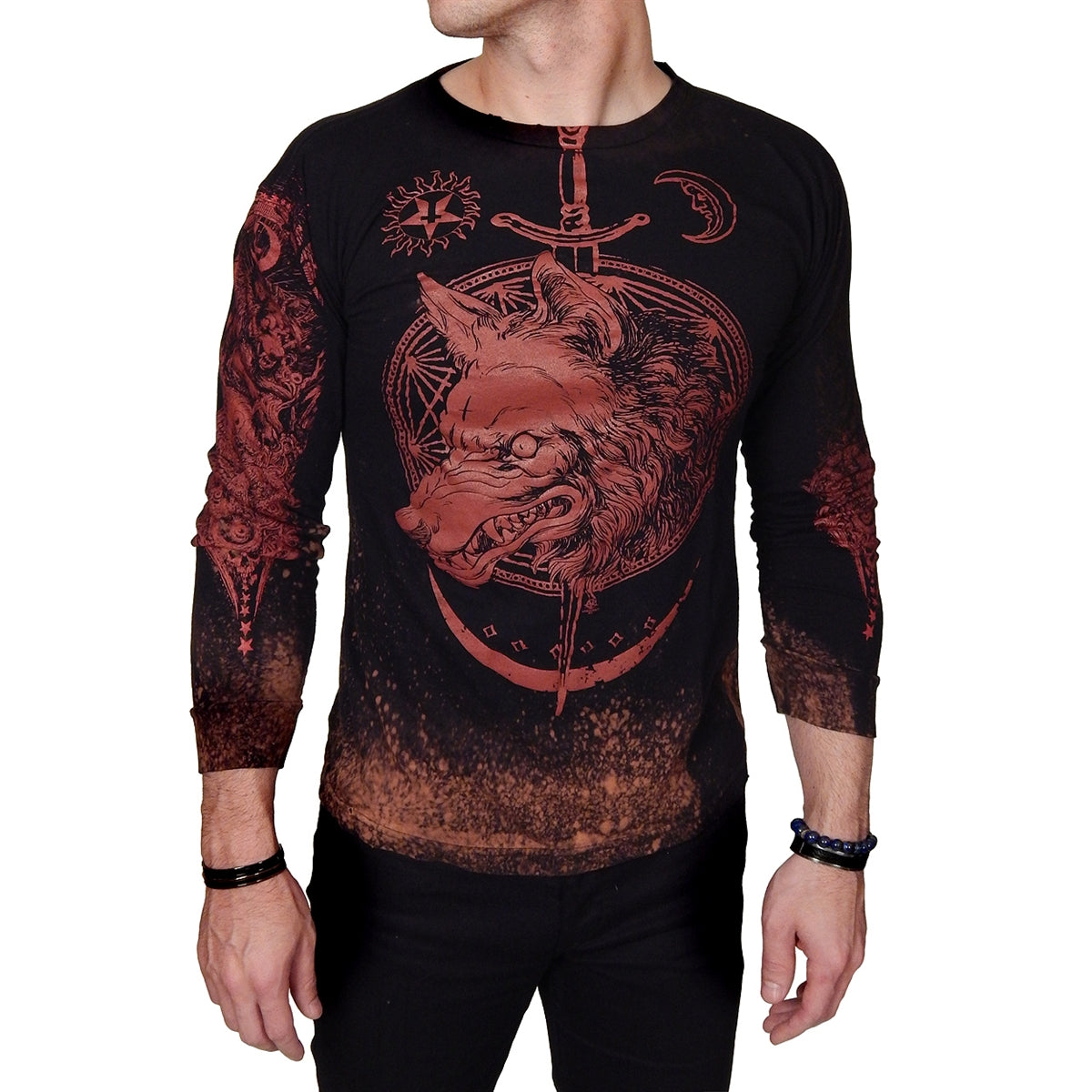 JUNKER DESIGNS - &quot;WOLFHEAD - VANCE KELLY&quot; Exclusive Long Sleeved Shirt