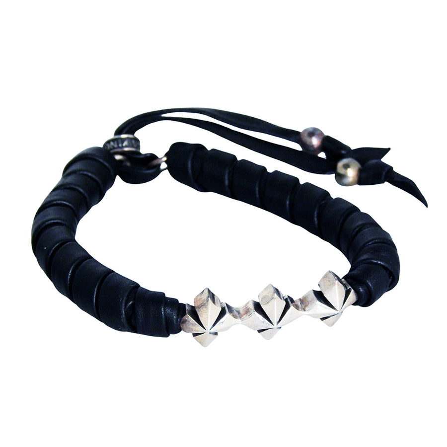 KING BABY - "MB CROSS" Thick Wrap Bracelet
