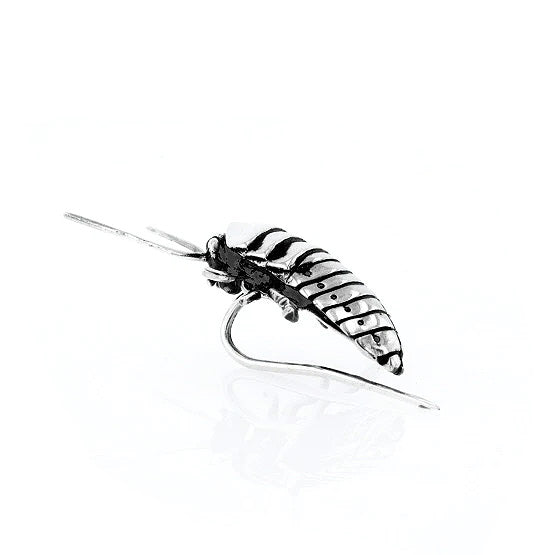 King Baby - &quot;ROACH&quot; Lapel Pin in Sterling Silver