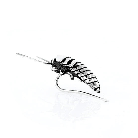 King Baby - "ROACH" Lapel Pin in Sterling Silver