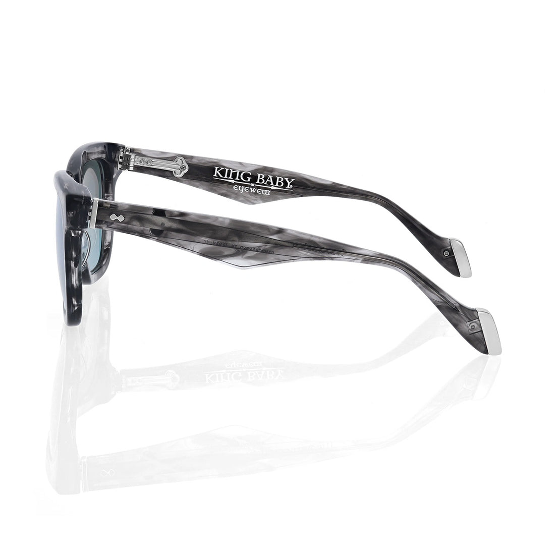 KING BABY - "THE SANTA MONICA" Sunglasses in Grey Tortoise