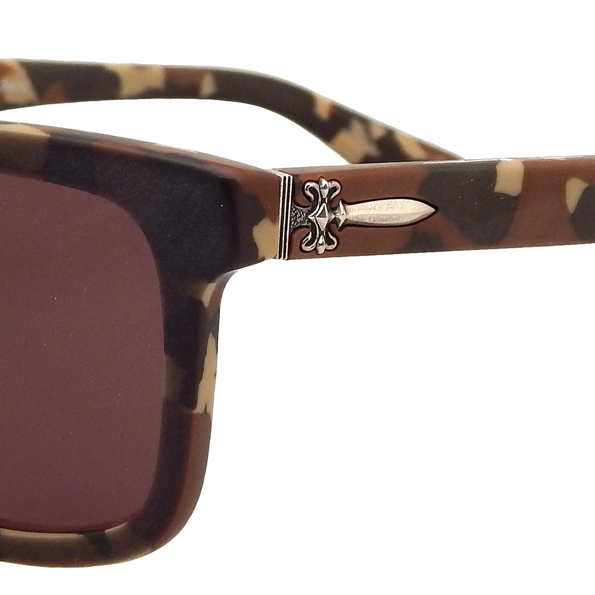 KING BABY EYEWEAR - &quot;T-BONE&quot; Sunglasses in CAMO with Sterling Silver DAGGER