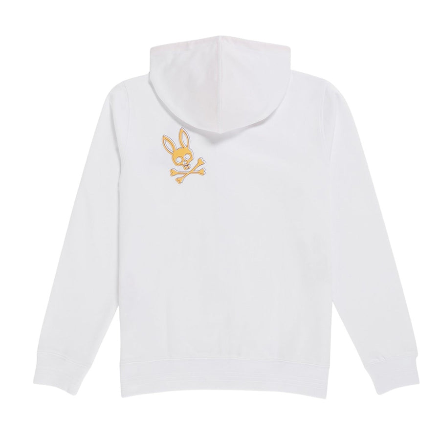 Men's PSYCHO BUNNY - "KESWICK" Full Zip Hoodie In White