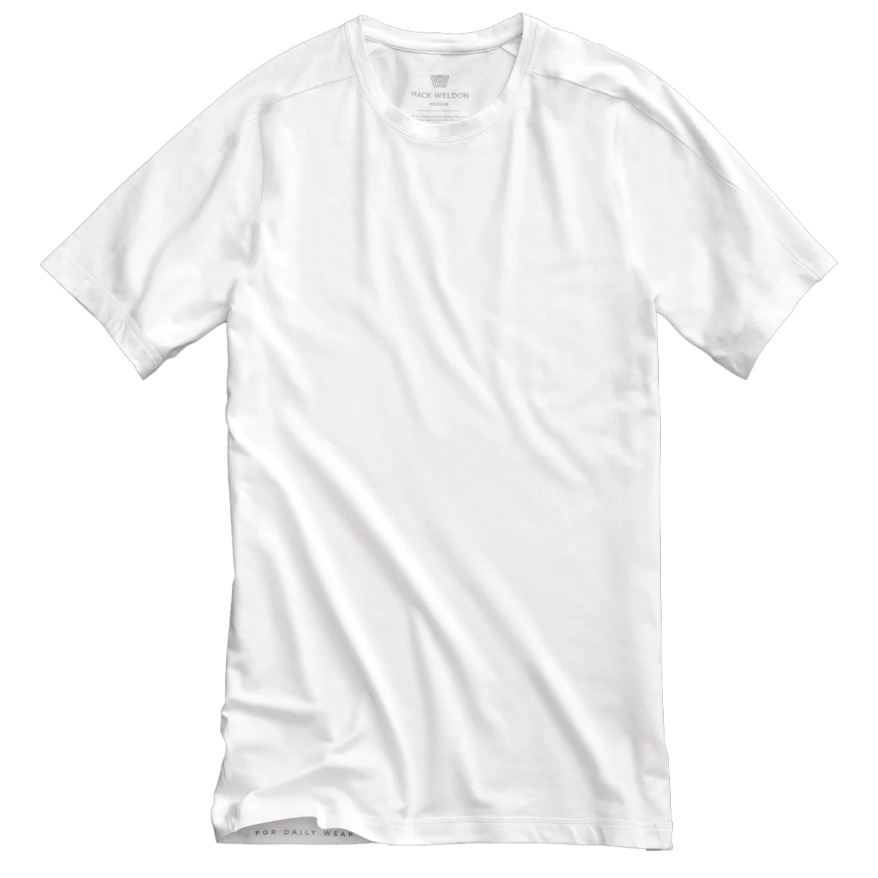 Mack Weldon - &quot;18-Hour Jersey&quot; Crew Neck Undershirt in Bright White