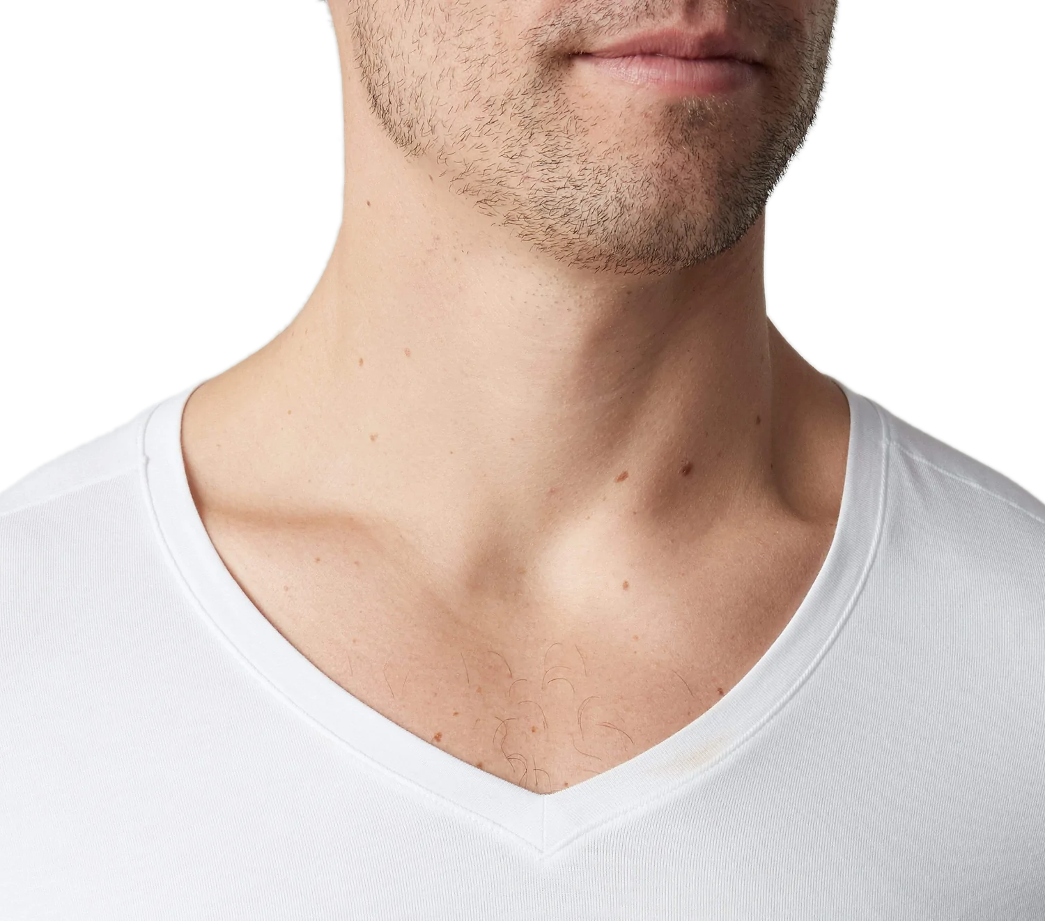 Mack Weldon - &quot;18-Hour Jersey&quot; V-Neck Undershirt in Bright White