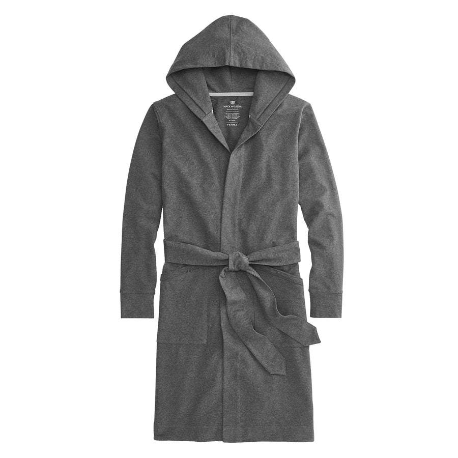 Mack Weldon - "ACE" Hooded Robe in Charcoal Heather