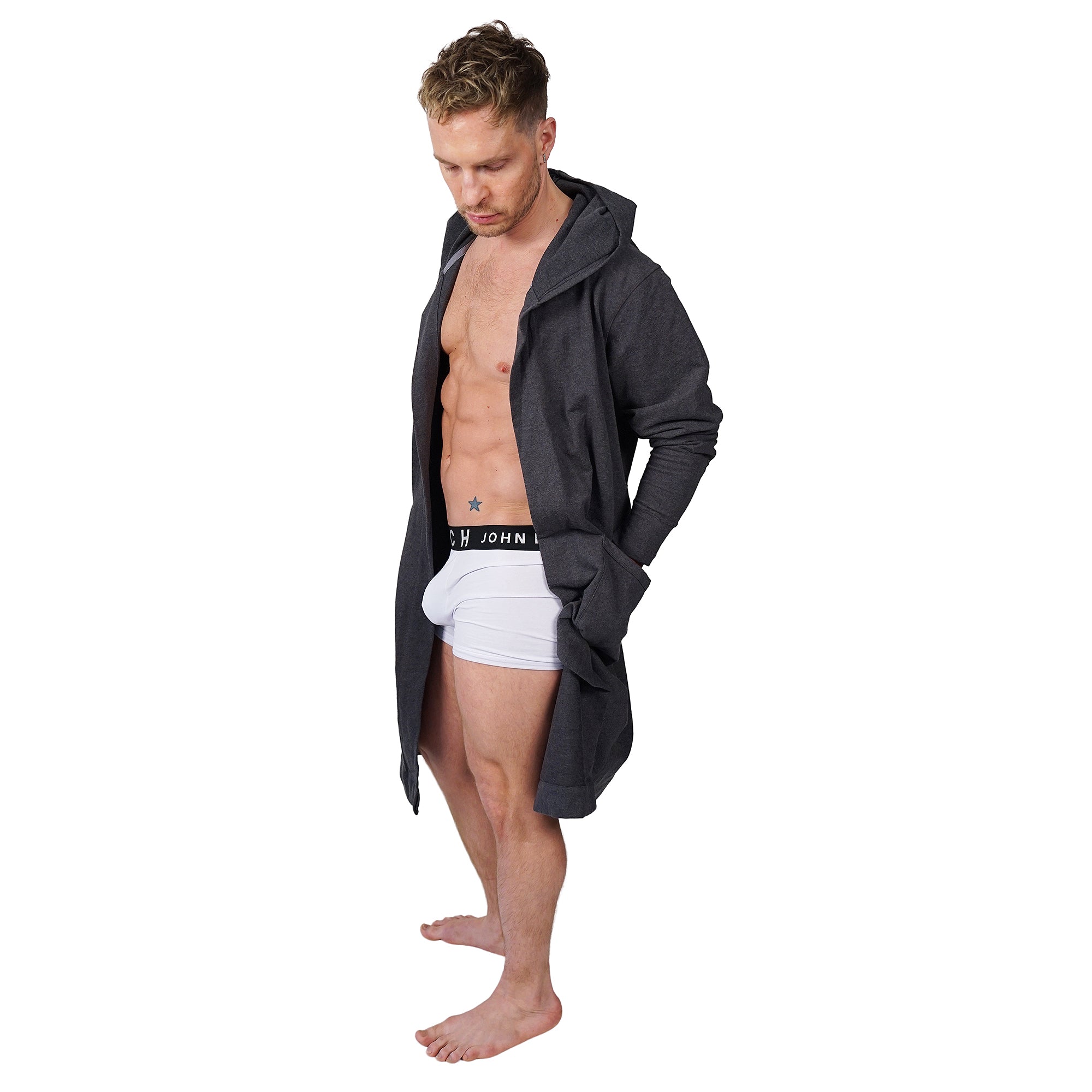 Mack Weldon - &quot;ACE ROBE&quot; in Charcoal Heather