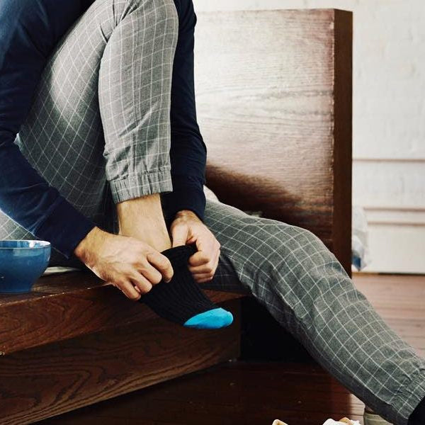 MACK WELDON -  "SUNDAY LOUNGE PANT" in Grey Windowpane