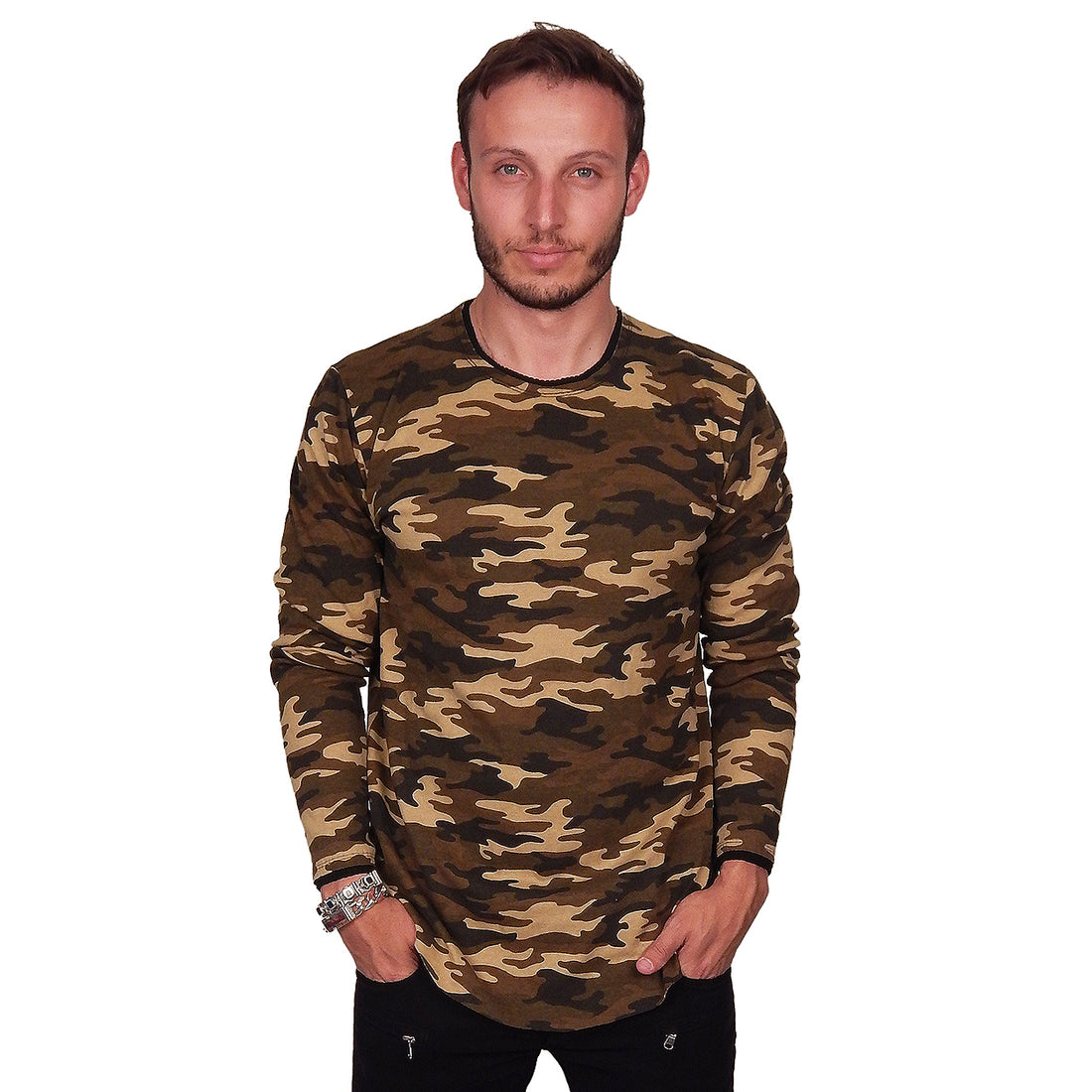 Men's Marcelo Pequeno - "DESERT STORM" Long Sleeved Shirt