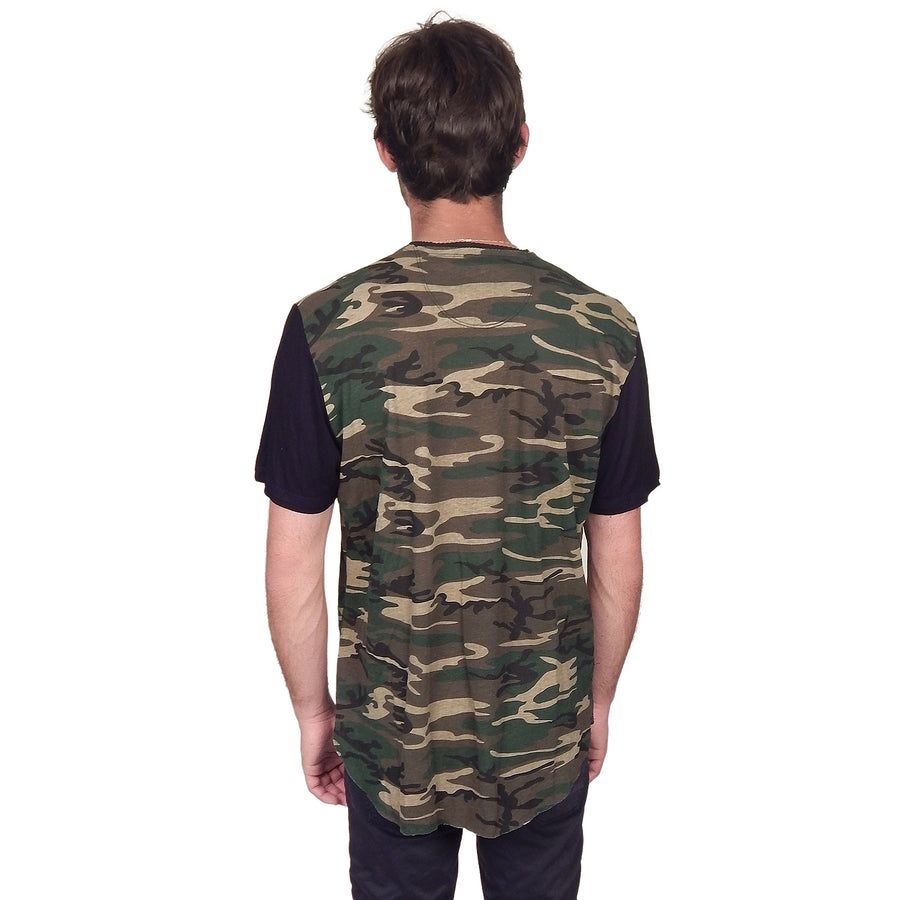 Men's Marcelo Pequeno - "FORT IRWIN" Short Sleeve Crew Neck in Camouflage