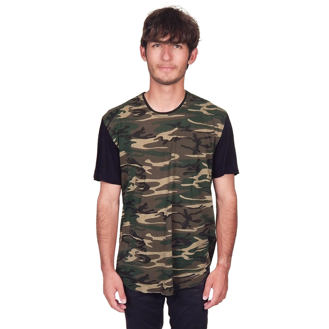 Men's Marcelo Pequeno - "FORT IRWIN" Short Sleeve Crew Neck in Camouflage