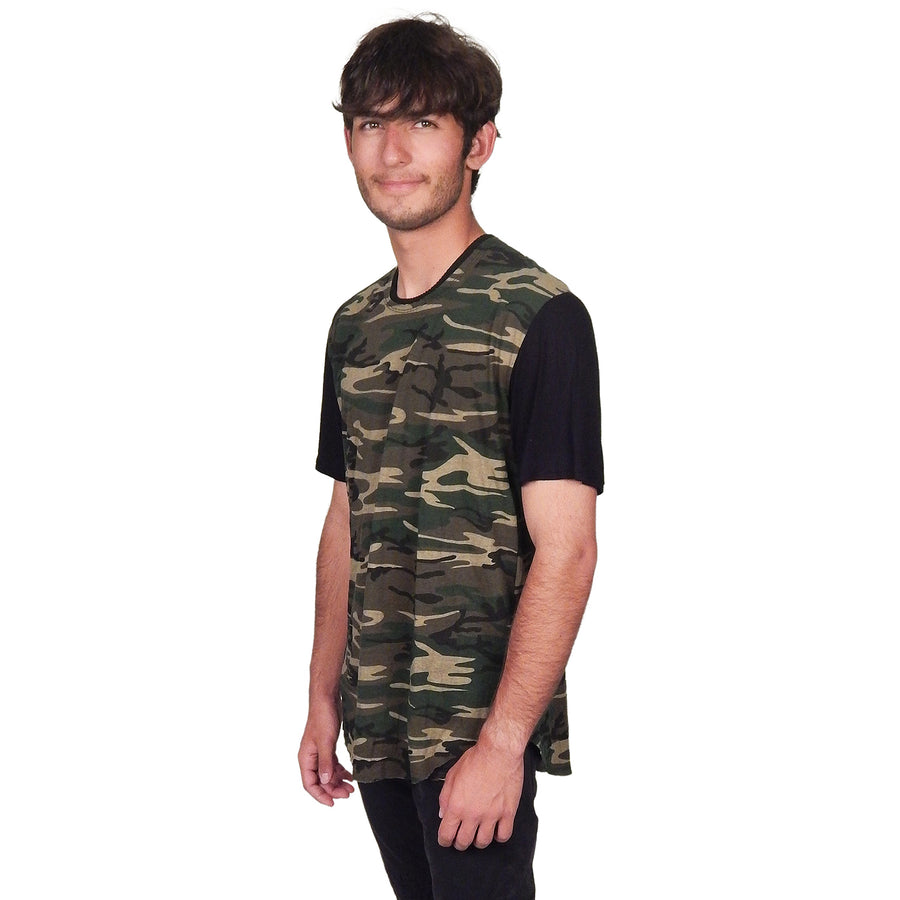 Men's Marcelo Pequeno - "FORT IRWIN" Short Sleeve Crew Neck in Camouflage