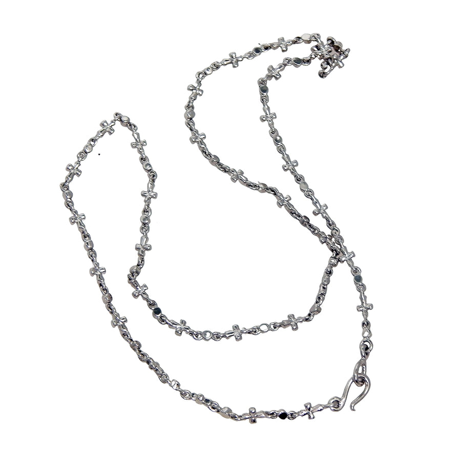 MARCOS - "MINI CROSS"  Necklace in Sterling Silver