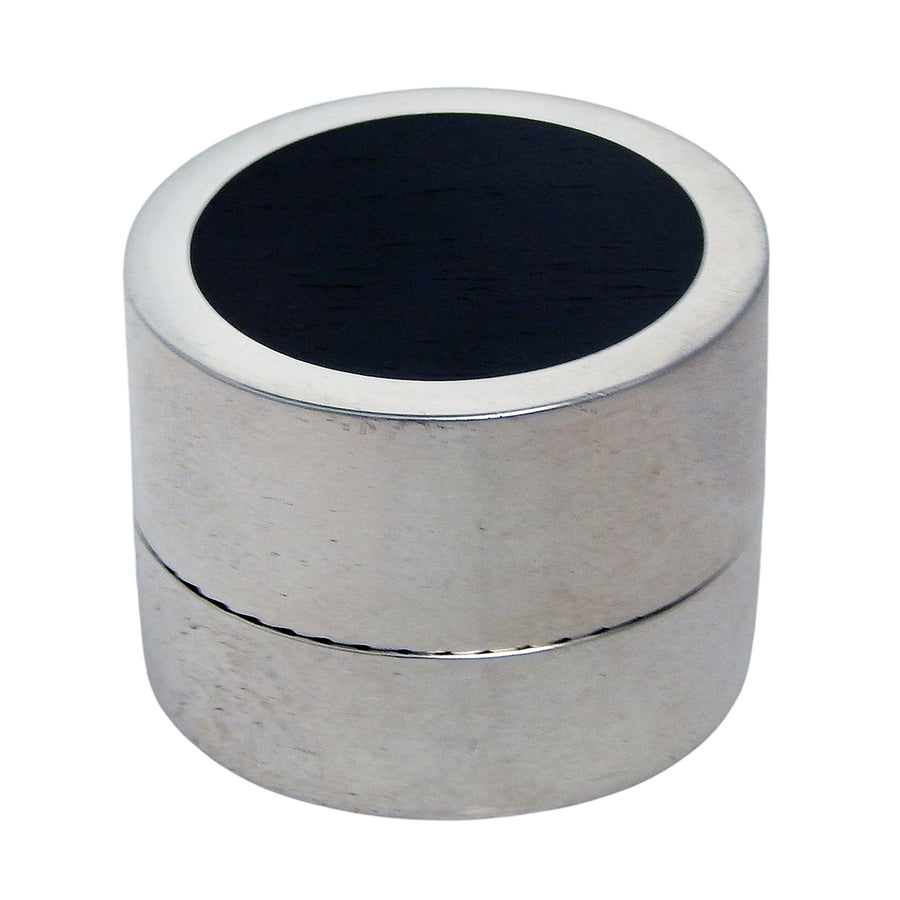 MARCOS - "PILL BOX" with Inlaid EBONY WOOD in Sterling Silver