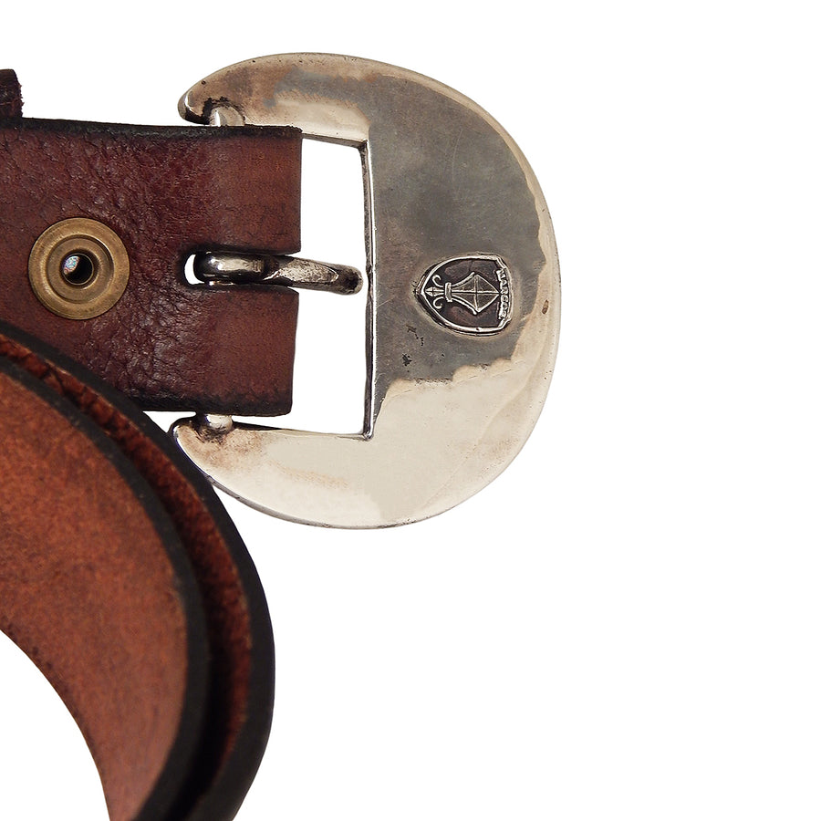 MARCOS - "BOXWOOD and STERLING SILVER" Belt Buckle