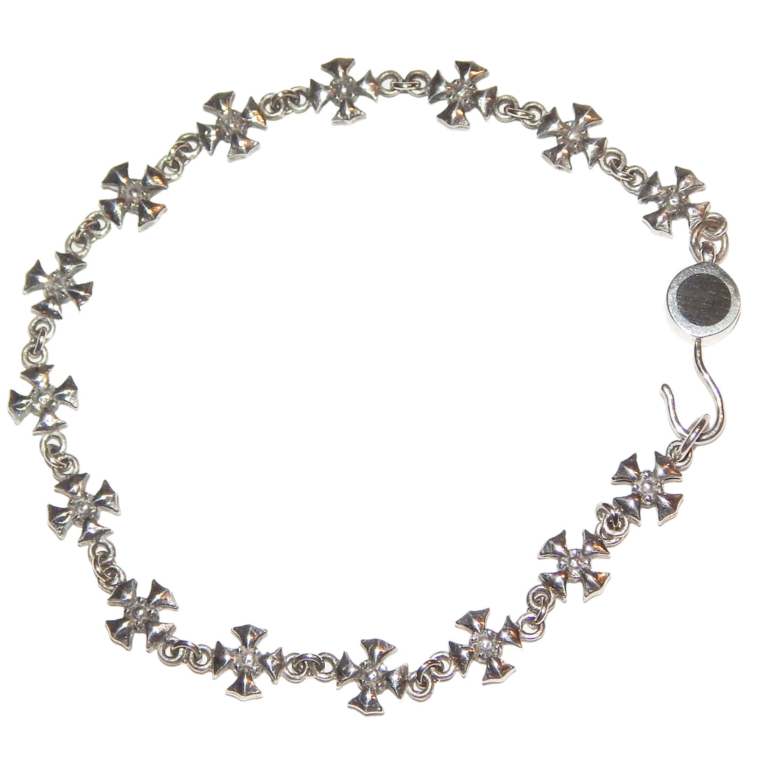 MARCOS - "CROSS"  Medium Link Bracelet