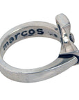 MARCOS - "CROSS" Inscribed Sterling Silver Ring