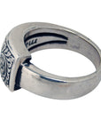 MARCOS - "SCROLL" Inscribed Sterling Silver Ring