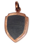 MARCOS - "SHIELD" Pendant in Copper with Ebony Wood Inlay