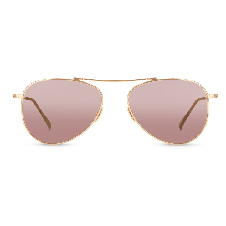 Mr. Leight - &quot;ICHI S&quot; in 18K Rose Gold Frames and Lotus Gradient Lenses