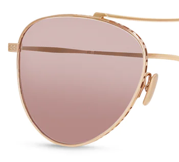 Mr. Leight - &quot;ICHI S&quot; in 18K Rose Gold Frames and Lotus Gradient Lenses