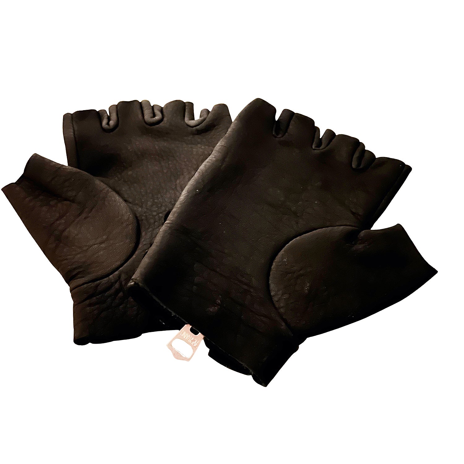 OBELISK - &quot;LARUKU&quot; Fingerless Leather Gloves