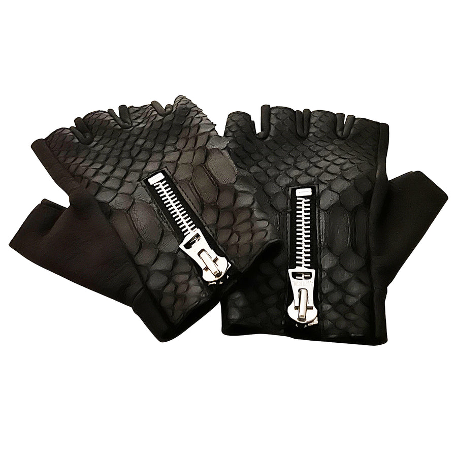 OBELISK - "LARUKU" Fingerless Leather Gloves