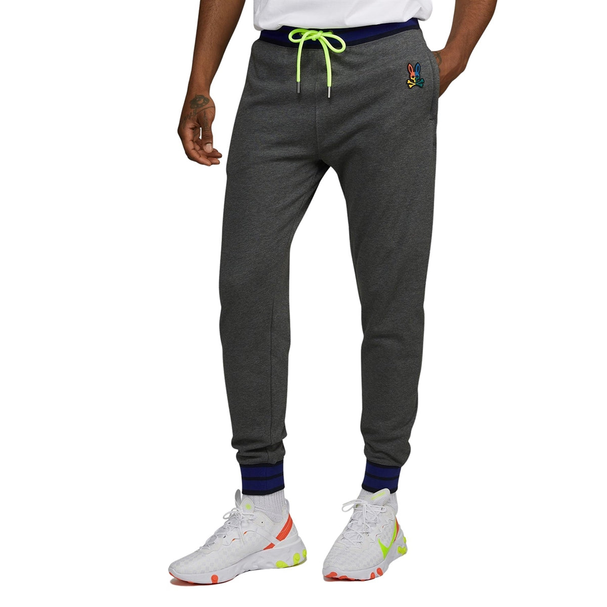 Men&#39;s PSYCHO BUNNY - &quot;WARWICK Sweatpants&quot; in Heather Storm Grey