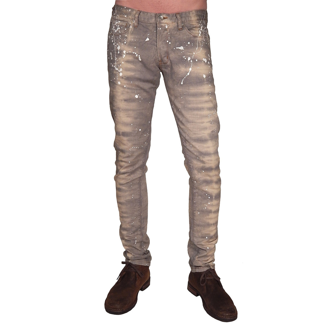 Prospective Flow - "TSURARA" Slim Fit Pants in Icicle Grey