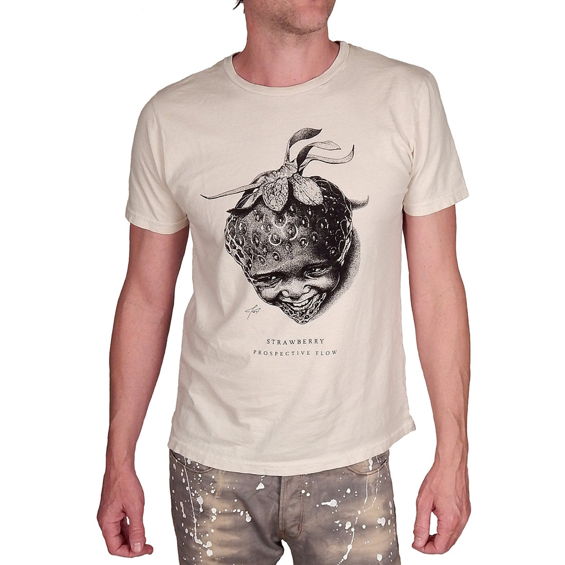 Prospective Flow - "ICHIGO" T-Shirt in Natural