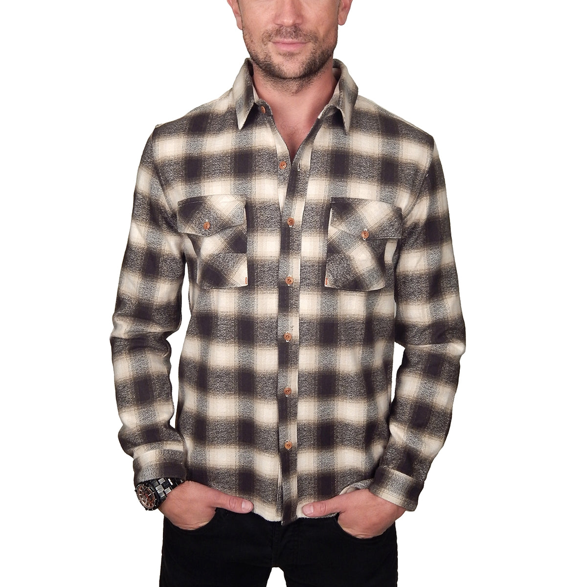 Men&#39;s PROSPECTIVE FLOW - &quot;WINSTON&quot; Flannel Shirt