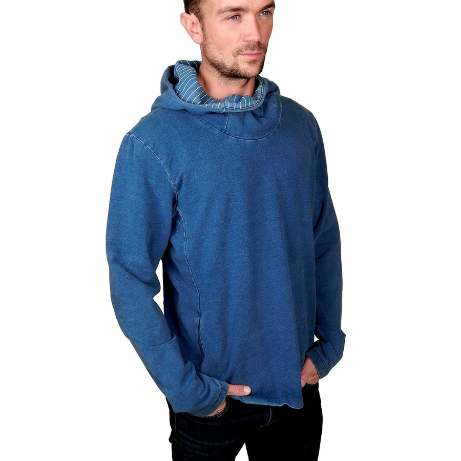 Men's PROSPECTIVE FLOW - "TRACTION" Hoodie in Indigo