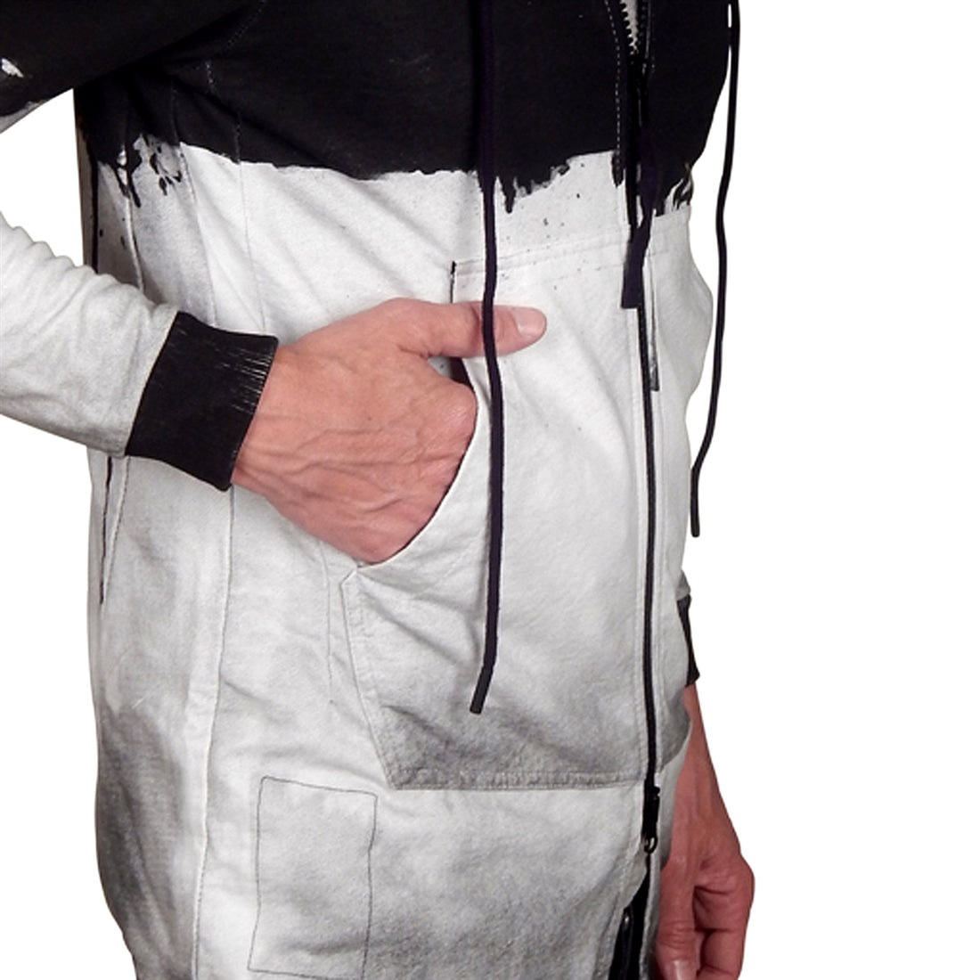 RELIGION - "DREAD" Hoodie in White and Jet Black
