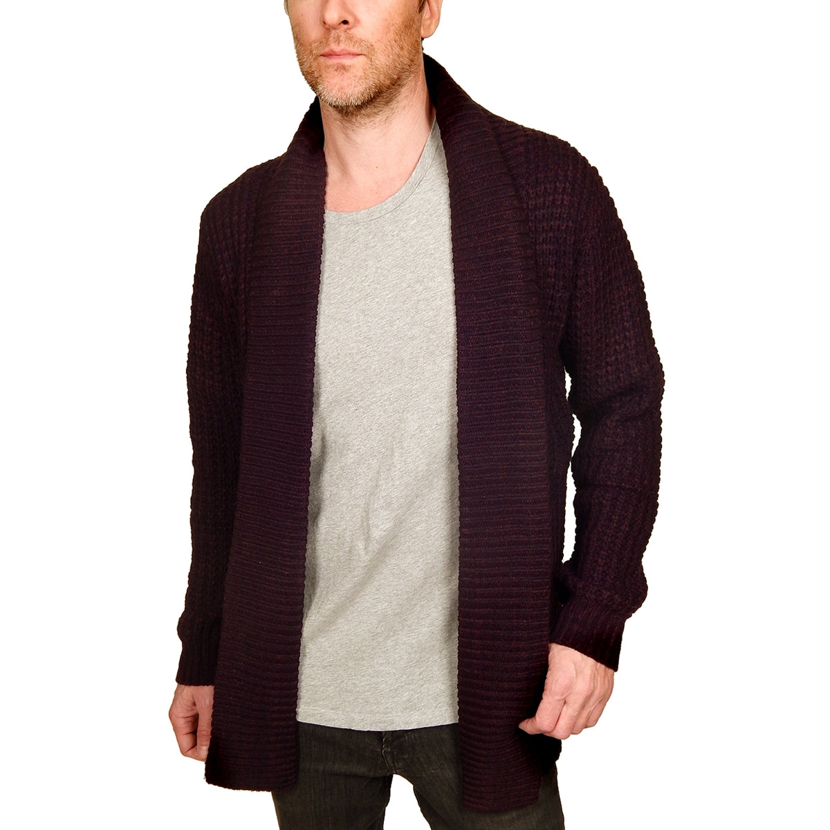 RELIGION - &quot;RANT&quot; Knit Cardigan in Claret