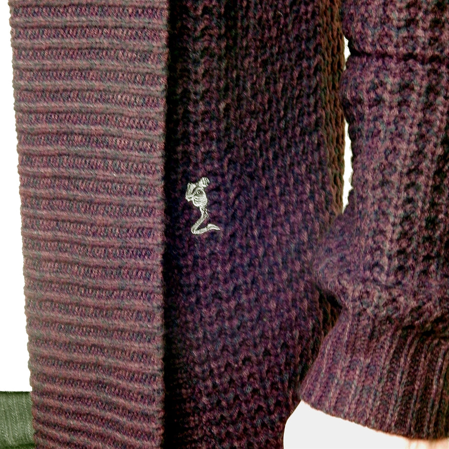 RELIGION - "RANT" Knit Cardigan in Claret