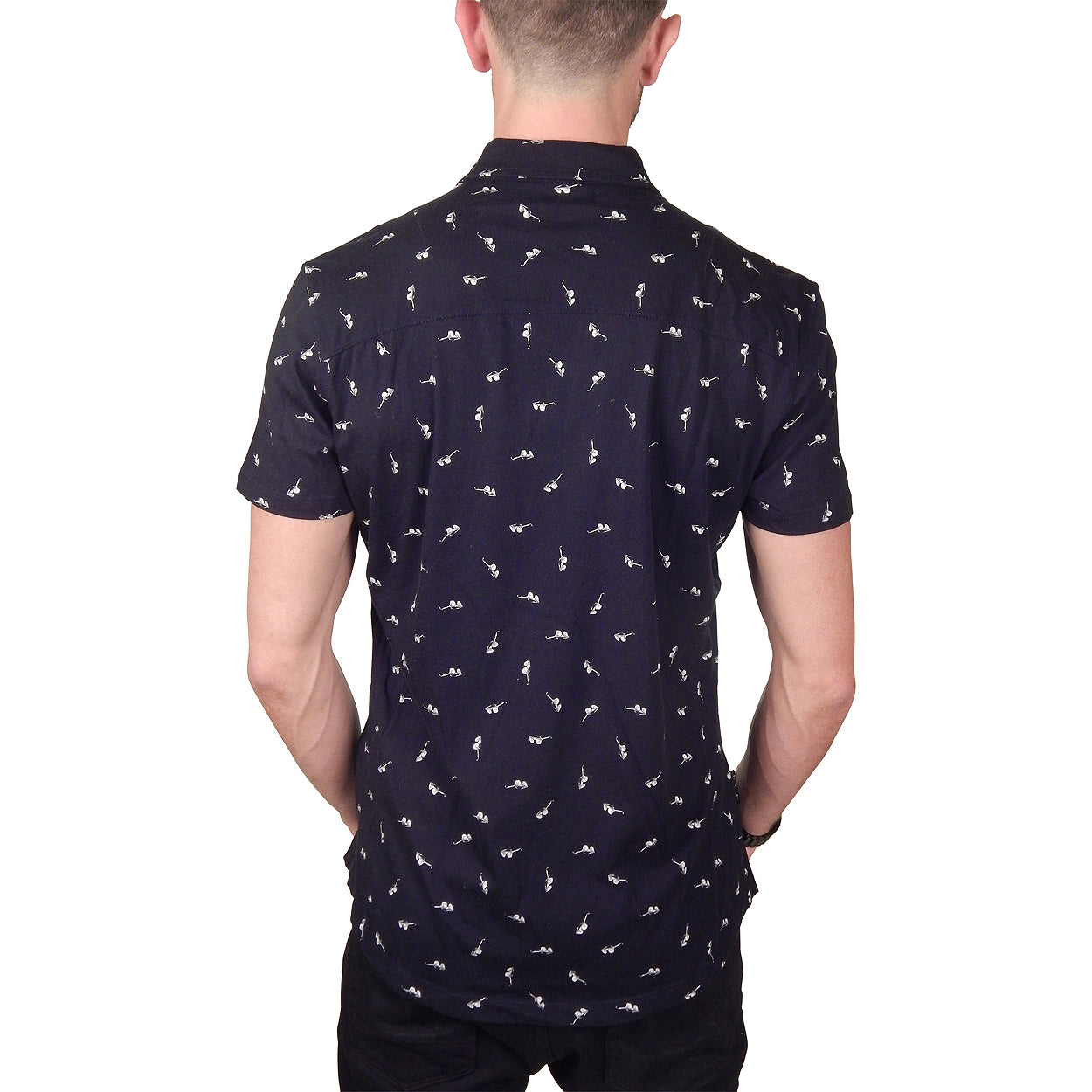 RELIGION - &quot;MIX SHADE&quot; Sunglasses Print Shirt in Black