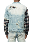 Smoke Rise - "ROTH" Denim and Flannel Jacket