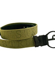 VESTRUM - "POZZALLO" Belt in Army Green and Matte Black