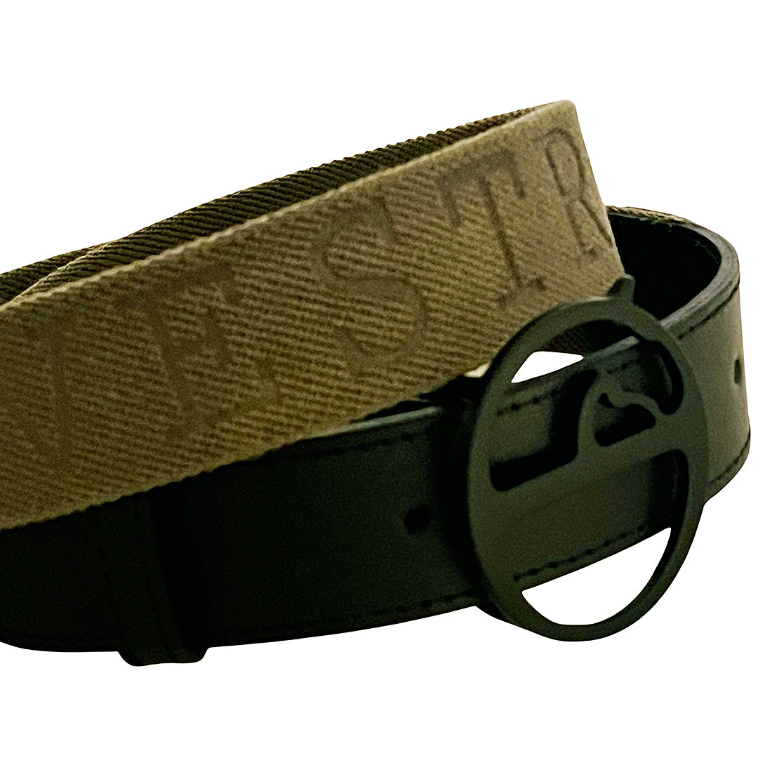 VESTRUM - &quot;POZZALLO&quot; Belt in Army Green and Matte Black