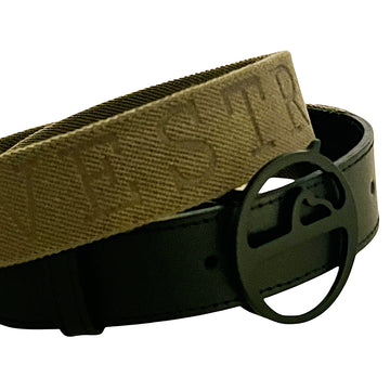 VESTRUM - "POZZALLO" Belt in Army Green and Matte Black