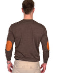 VESTRUM - "PHILADELPHIA" V-Neck Sweater in Dark Brown
