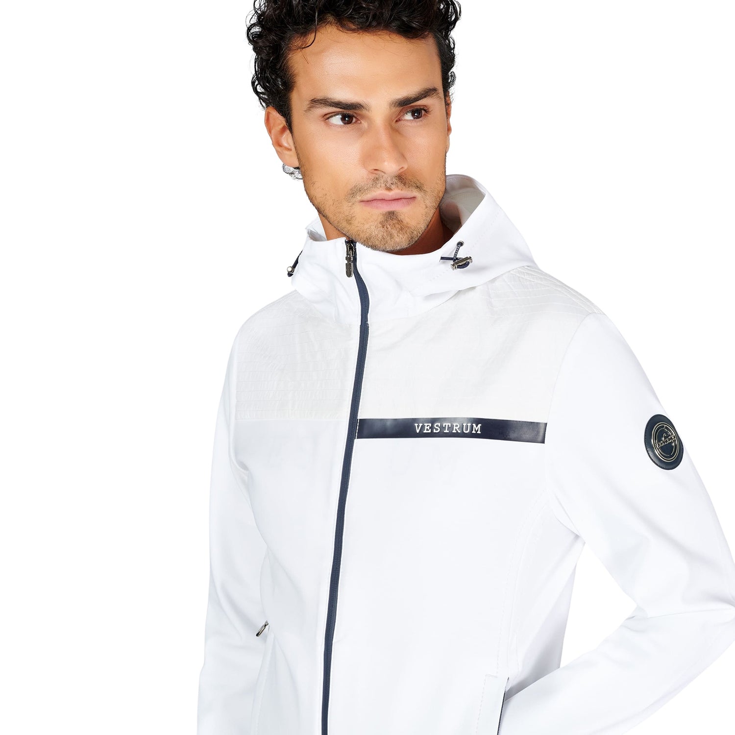 VESTRUM - &quot;LEON&quot; Warm Up Jacket in White