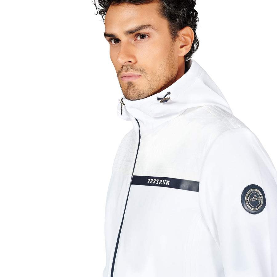 VESTRUM - "LEON" Warm Up Jacket in White