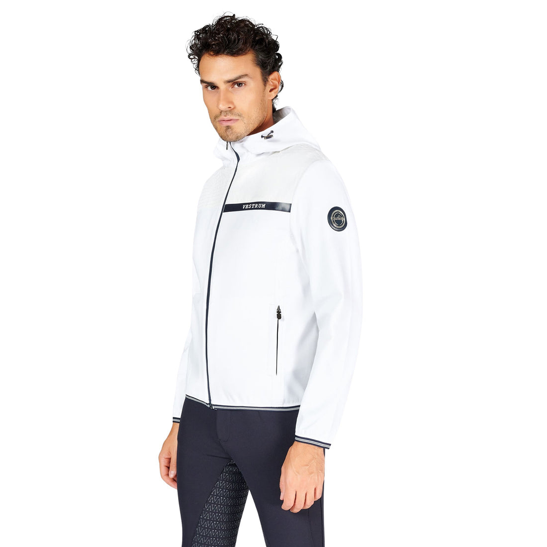 VESTRUM - "LEON" Warm Up Jacket in White
