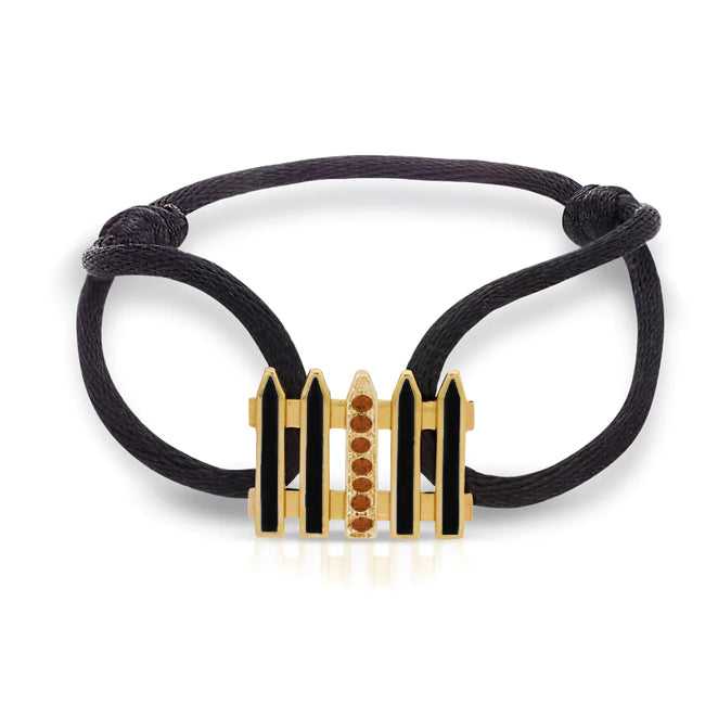 Coco &amp; Om - &quot;ONE MANOR&quot;  14k Yellow Gold and Diamond Bracelet