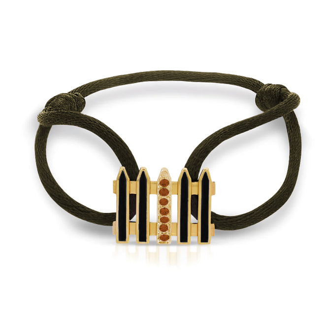 Coco &amp; Om - &quot;ONE MANOR&quot;  14k Yellow Gold and Diamond Bracelet