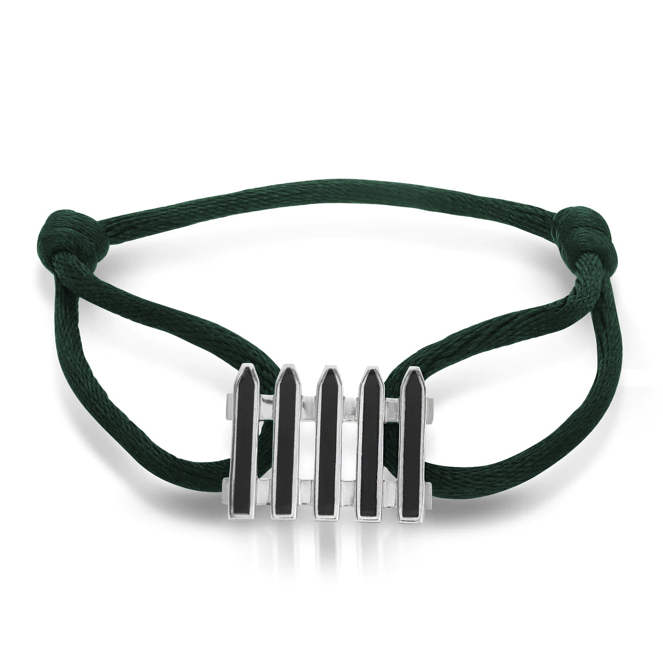 Coco &amp; Om - &quot;ENGLISH COTTAGE FENCE&quot; Bracelet with Enamel Inlay