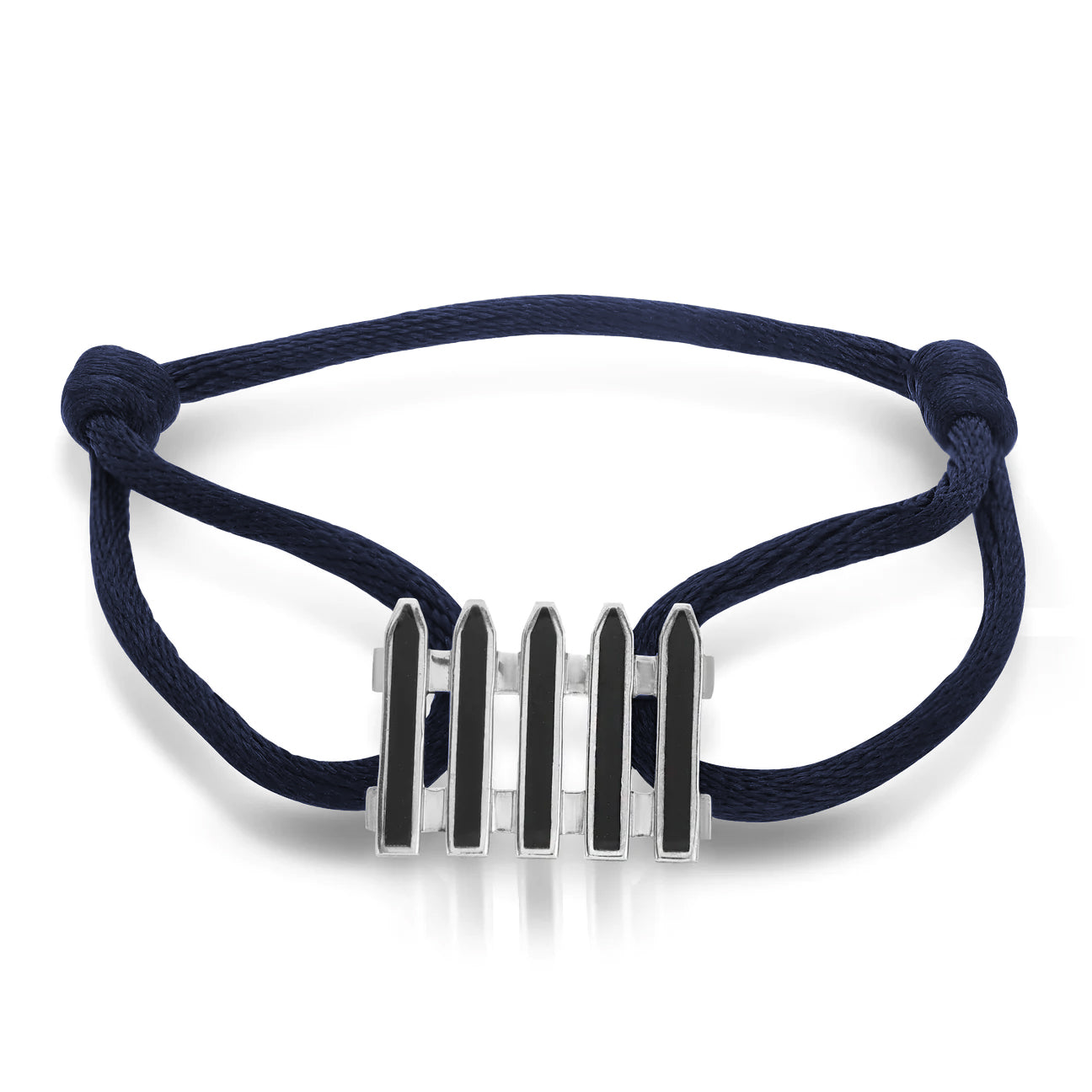 Coco &amp; Om - &quot;ENGLISH COTTAGE FENCE&quot; Bracelet with Enamel Inlay