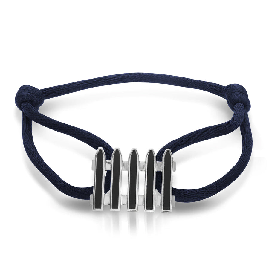 Coco & Om - "ENGLISH COTTAGE FENCE" Bracelet with Enamel Inlay