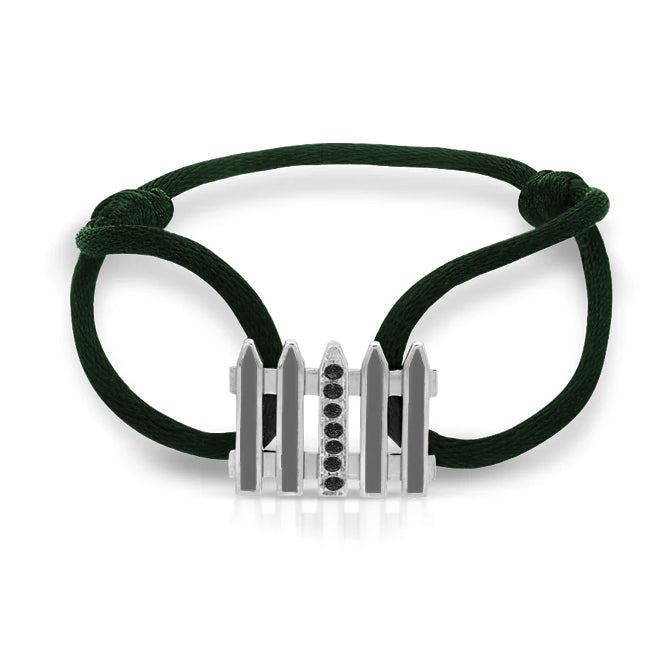 Coco & Om - "ONE MANOR"  14k White Gold Diamond Bracelet